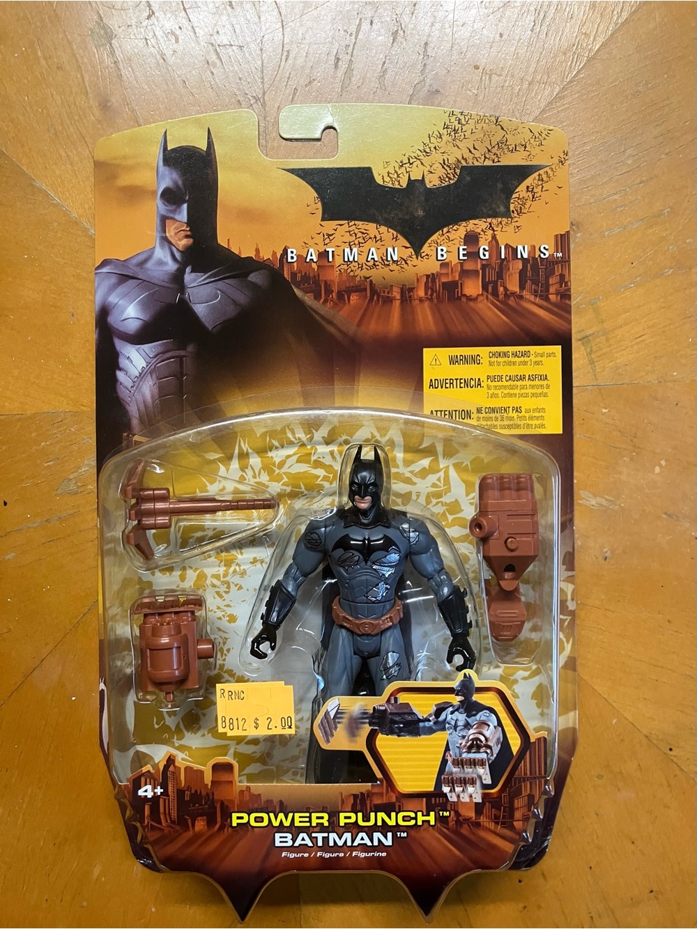 Vintage 2005 Mattel DC Comics Batman Begins Power Punch Action Figure Sealed